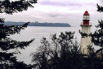 Das Point Atkinson Lighthouse in West Vancouver.