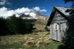 Refugio und Blick auf Vulkan