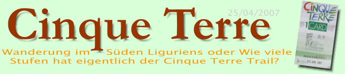 Überschrift: Cinque Terre