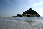 Der St. Michael’s Mount kann bei Niedrigwasser trockenen Fußes erreicht werden.