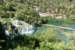 Blick auf den Hauptwasserfall in der Krka Region Skradinski Buk.