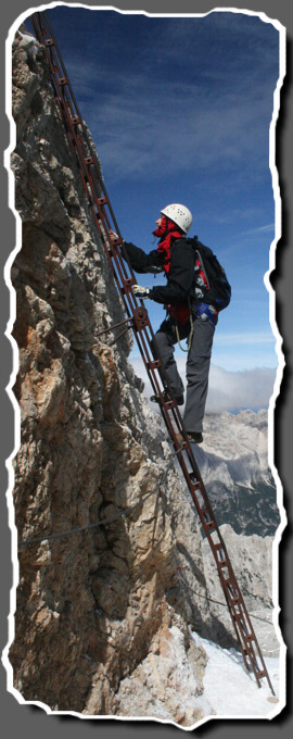 Eisiger Aufstieg auf den Cristallino d’Ampezzo Eisiger Aufstieg auf den Cristallino d’Ampezzo