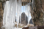 Eiszapfen im Kriegsstollen