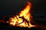 Lagerfeuer am Westende von Hiiumaa