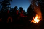 Lagerfeuer am Abend