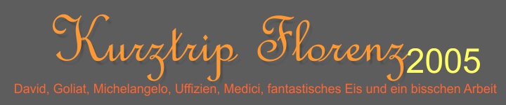 Überschrift: Kurztrip Florenz