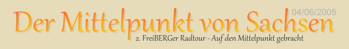 Überschrift: 2. FreiBERGer Radtour