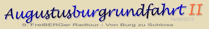Überschrift: 9. FreiBERGer Radtour