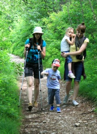 Der Aufstieg zum Monte Cas.