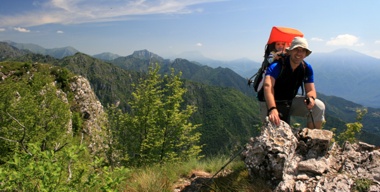 Auf dem Gipfel des Cima Tignalga.