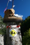 Wanderschuh auf dem E4 verloren