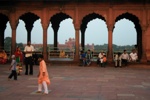 Blick zum Red Fort von Delhi
