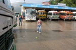 Unser geliebtes Busterminal in Dharamsala*