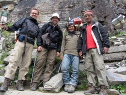 Unsere Wandergruppe mit Koch und Guide*
