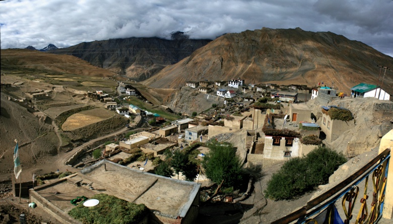 Blick über Kibber (4270 m)