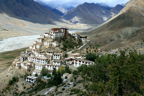 Ki Monastery überragt weithin sichtbar das Spiti Valley