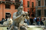 Brunnen auf dem Piazza Navona