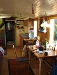 Caboose - Wohnraum mit Küche
