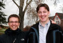 Abschiedsfoto vor Fort Calgary