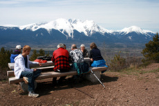 Wanderung zum Lookout über das Bulkley Valley