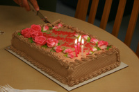 Eine leckere Geburtstagstorte