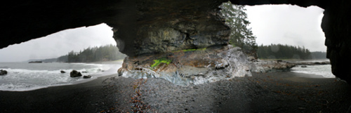 Innenansichten des 'Hole in the rock'