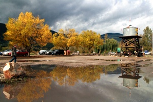 Kurzer Zwischenstopp im herbstlichen Salmon Arm.