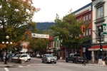 Die Innenstadt von Nelson.