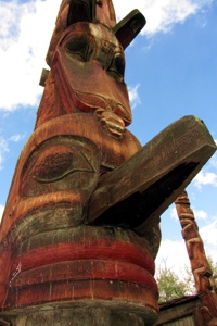 Totem Pole im ´KSAN Historical Village.*