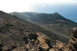 Blick zum Vulkan Teneguía und zur Südspitze zum Leuchtturm.