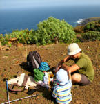 Eine Brotzeit mitten im Nirgendwo.*