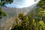 Blick in die Caldera de Taburiente von El Cumbrecita.