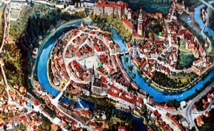 Die Burg von Krumau (HDR).