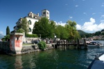 Anfahrt auf die Isla San Giulio im Ortasee.