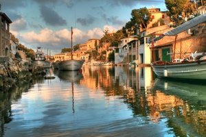 Sonnenuntergang in Cala Figuera (HDR).