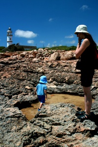 Wassertümpel am südlichsten Punkt - Cap de Ses Salines.