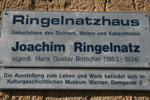 Gedenktafel für Ringelnatz Gedenktafel für Ringelnatz