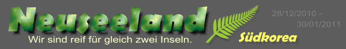Überschrift: Neuseeland und Südkorea 2010/11