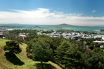 Auckland vom Mount Eden aus in Richtung Norden betrachtet