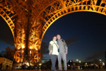 Sonnenuntergang in Paris unter dem Eifelturm* Sonnenuntergang in Paris unter dem Eifelturm*