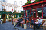 Straßencafés in Montmatre Straßencafés in Montmatre