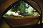 Blick aus dem Zelt