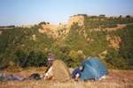 Unsere erste Nacht im Zelt oberhalb von Rila (Ort).***
