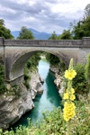 Napoleonbrücke über die Soča bei Kobarid.