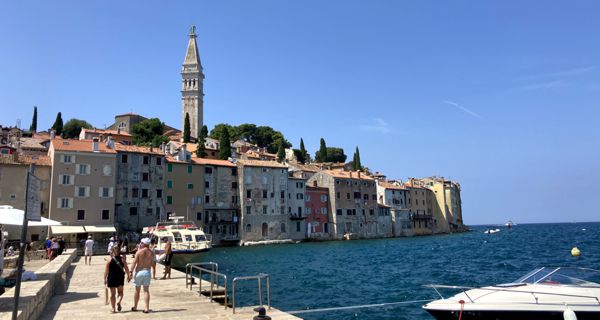 Unterwegs auf der Halbinsel von Rovinj an der Westküste Istriens.