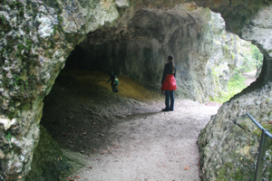 Es gab viel Höhlen zu erkunden.