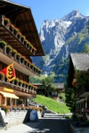 Blick von Grindelwald zum Wetterhorn.