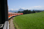 Mit dem Zug in Richtung Alpen*