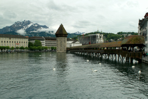 Kapellbrücke über die Reuss.