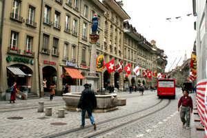 Durch die Berner Altstadt.